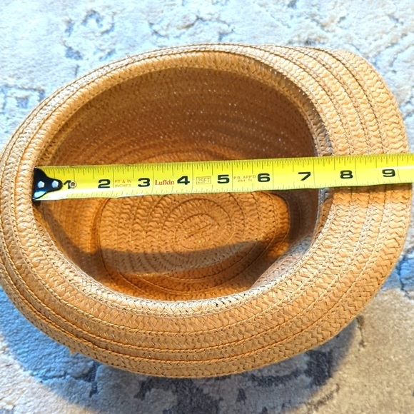 Straw Hat with Black Ribbon - Picture 3 of 5